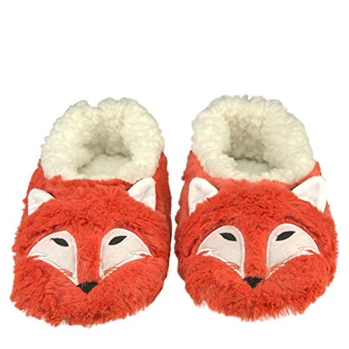 Ooohyeah Womens Funny Fox Animal Non-Slip Slippers, Novelty Fuzzy House Cozy Slippers, M #TOP5