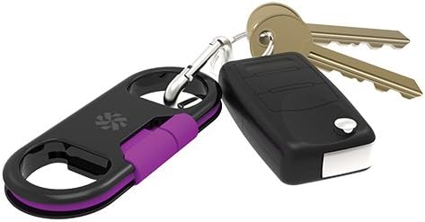 Kanex Micro USB To USB Portable 6" Cable with Bottle Opener compatible with Android devices-Purple