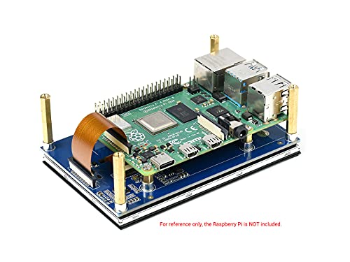 Image of waveshare 4.3inch Capacitive Touch Display Compatible with Raspberry Pi 5 /4B /3B+ /3A+ /3B /2B /B+ /A+ /CM3 /3+ /4 800x480 Resolution IPS Wide Angle MIPI DSI Interface