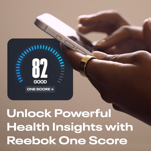 Reebok Smart Ring for Women or Men - Shiny Gold, Size 8 Fitness Ring - The Next Generation of Wearable Technology - Fitness and Sleep Tracker - Monitors Wellbeing and Recovery - Image 3