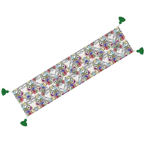 Chemin de table fleurs et branches de qualité supérieure pour table basse - 3