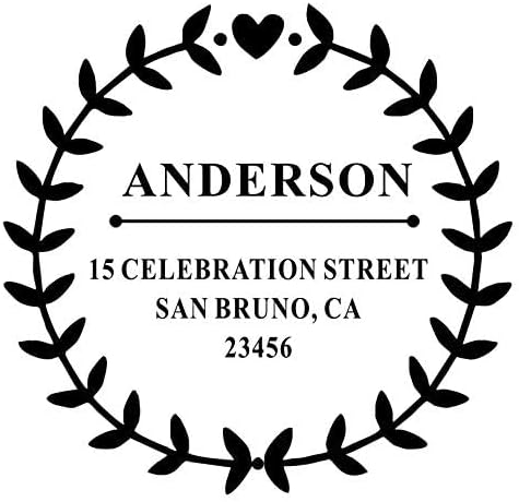 Custom Address Embosser - Personalize with Initials & Text - Hand-Held Embossing Stamp - Monogram, Seal Embosser Best for Books, Envelopes, Napkins - 1.625 inch