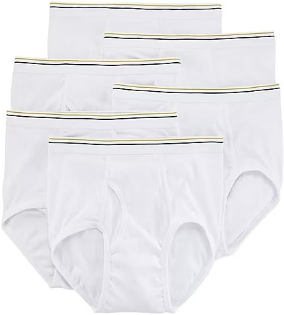 Stafford 4 Pack 100% Cotton Full-Cut Briefs White (42)