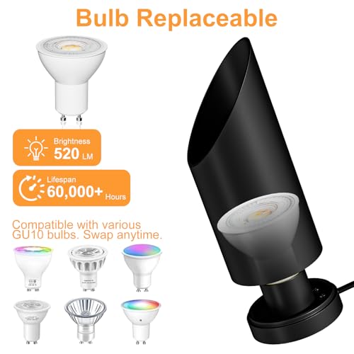 Uplighting Indoor Floor Can Lights,Spot Lights 7W 3000K GU10 LED Up Lights - image 7