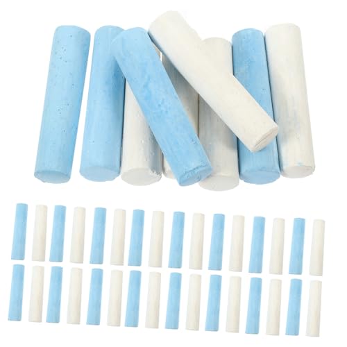 Milisten 40pcs Large Chunky Chalk Set Outdoor Sidewalk Drawing Chalks for Boys and Girls