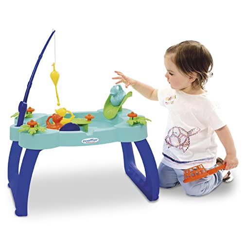 ECOIFFIER Table à la ligne 4 canards canne épuisette toboggan et manivelle en forme de nénuphar - vue 5