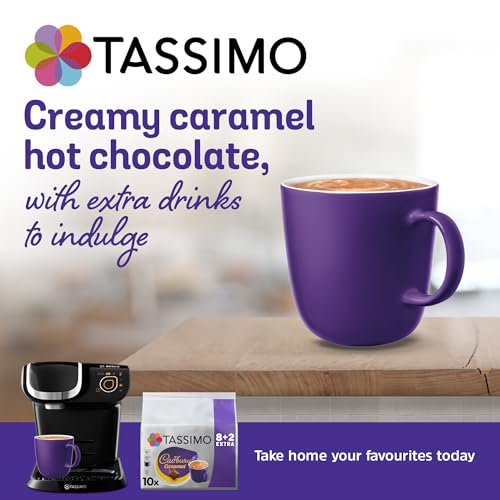 Tassimo Cadbury Caramel Hot Chocolate Pods x10 (Pack of 5, Total 50 Drinks) - Image 3