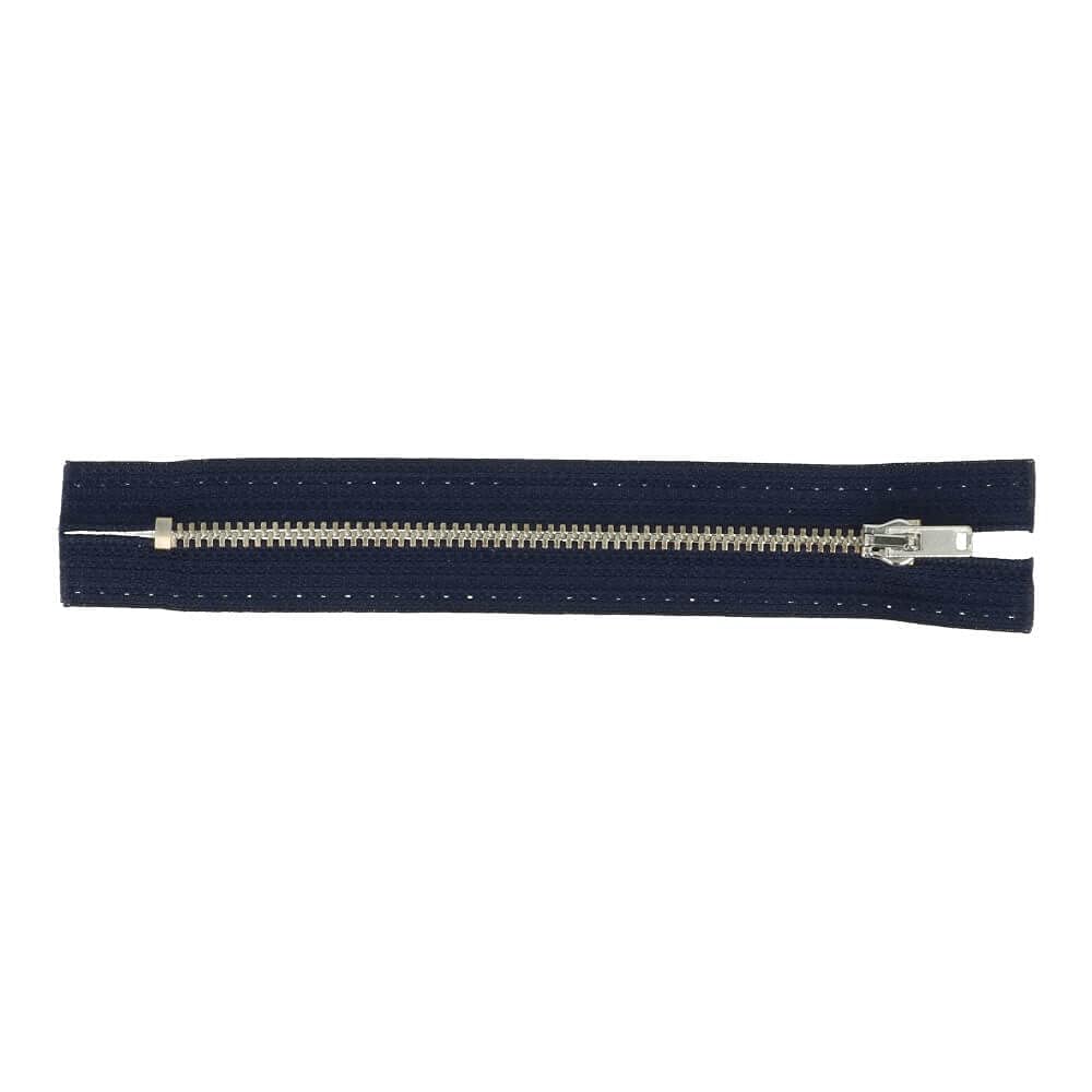 Opti Metall-Reißverschluss Grau – 10 Cm, Nicht Teilbar, Für Jeans & Outdoor-Bekleidung