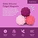 Speks Odds Soft Silicone Fidget Magnets | Silent Stress Relief Toys | Textured Magnetic Balls for Adults & Teens 14+ | Purple