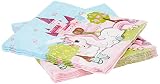 Procos Lot de 20 serviettes en papier licorne 33x33cm multicolore taille unique 10035598