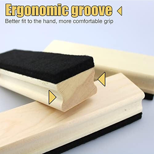 Chalkboard Eraser, Felt Wood Chalk Eraser, Chalkboard Erasers For Blackboard, Campus Style Dry Erase Eraser, Wood Whiteboard Erasers For Teachers And Kids (5) #TOP2