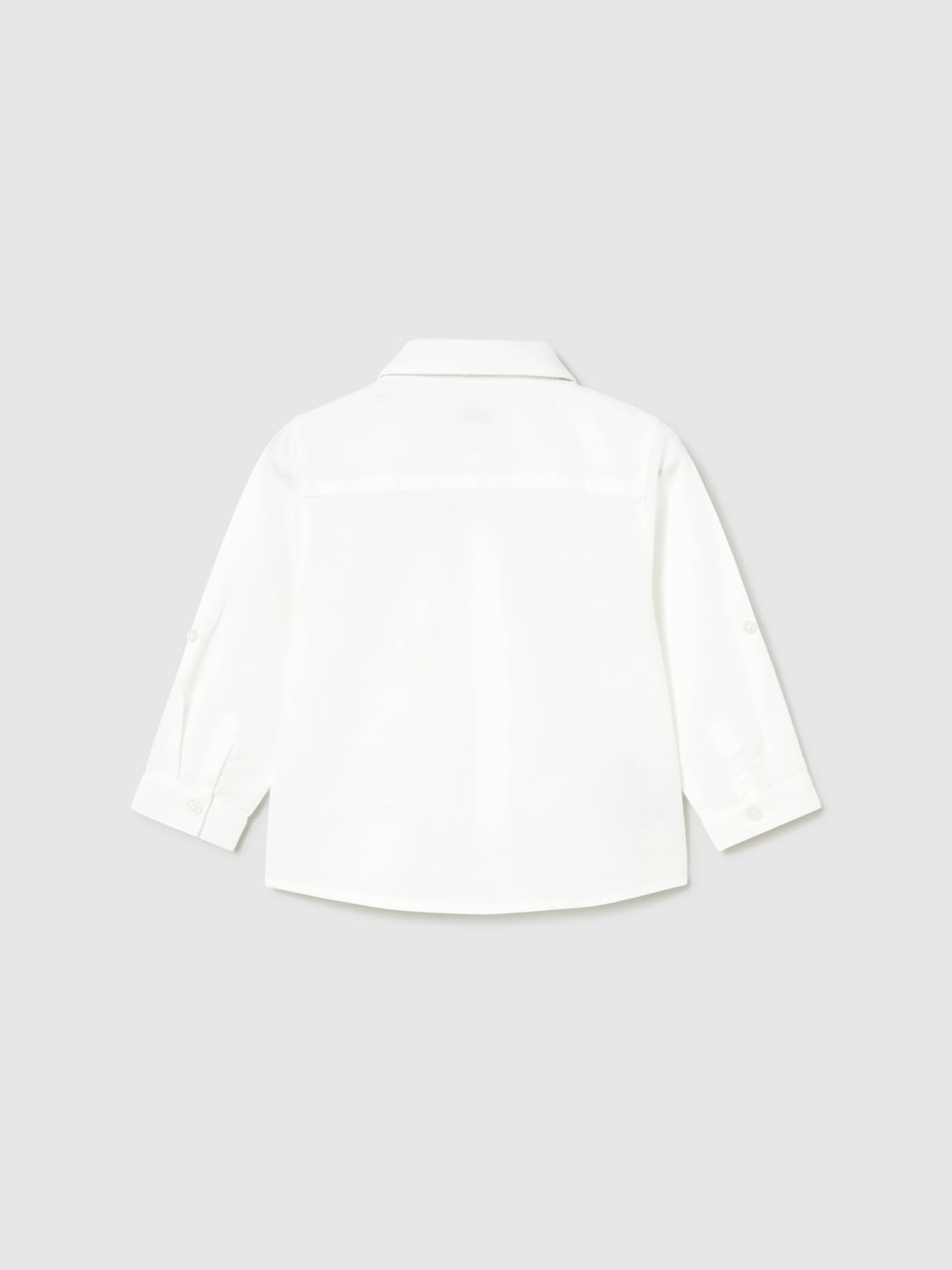 Mayoral Camicia m/l Lino per Bimbo Bianco