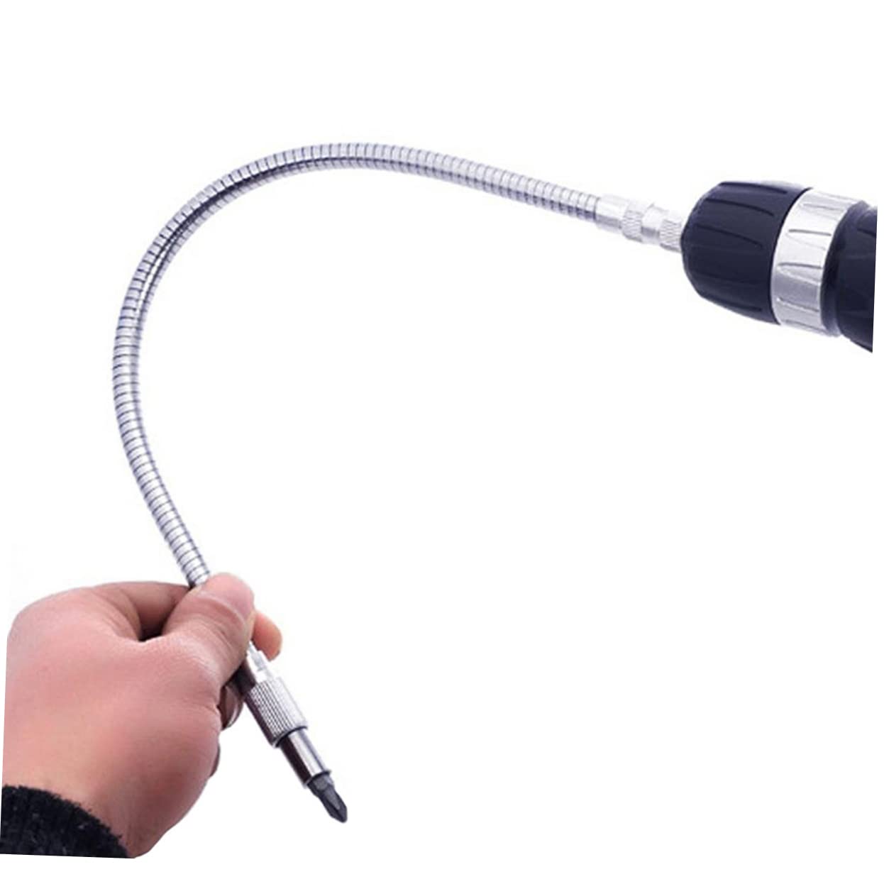 HOMSFOU Flexible Shaft Extension Driver 200mm Shaft Drill Bit Holder Connection Rod for Power Tools