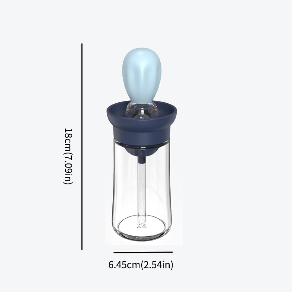 LAUGHERER 2 STKS Siliconen Olie Fles Borstel Set Olie Fles Borstel voor BBQ Grill voor Bakken, BBQ Grill 180ML