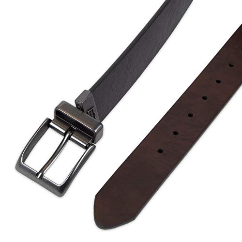 Image of Levi's Leather Men's Levis 40Mm Reversible Belt With Brushed Silver Buckle