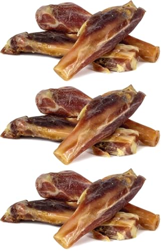 ARQUIVET Serrano Schinkenknochen, 3 Stück, 100% natürlich, für Hunde, Kauknochen, Leckereien, Belohnungen - Natürlicher Beißring für Hunde (Packung mit 3)