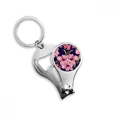 Bouteille cadeau porte-clé anneau coupe-ongles multifonction fleur feuille