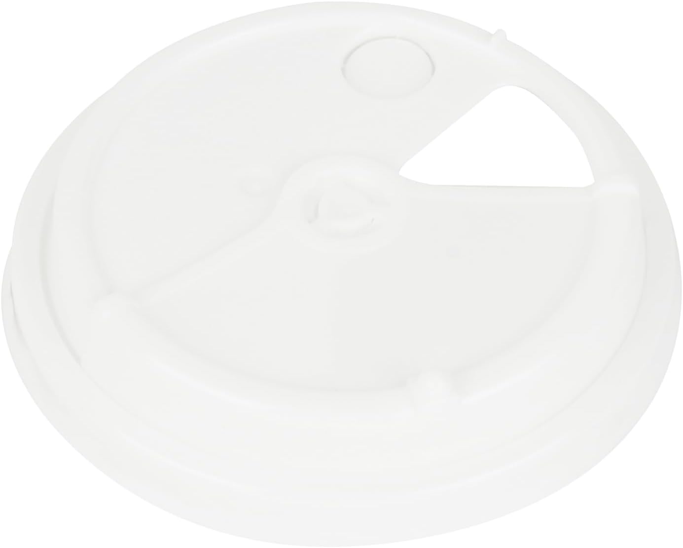 Restaurantware-LIDS ONLY: White Plastic Lids For 8,12,16, and 20 Ounce Coffee Cups, 100 Coffee For Hot Cups - Sip and Straw for Paper Cup, Sold Separately