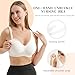 2 Pack Nursing Bras for Breastfeeding, Seamless Maternity Bras Pregnancy Wireless Bralettes with Extra Extender (Nude White XXXL)