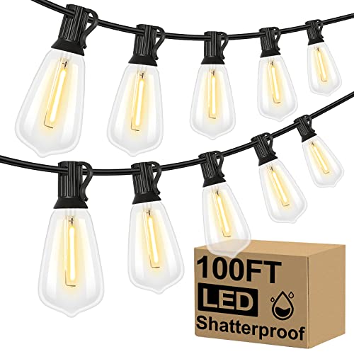 Brightever LED Outdoor String Lights 100FT