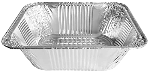 PACTOGO Half-Size (1/2) 4\" Extra-Deep Alumium Foil Steam Table Roaster Pan - Disposable Containers Great for Baking, Broiling, Heating, Storing, Catering, Prepping Food (Pack of 20) - Thumbnail 4