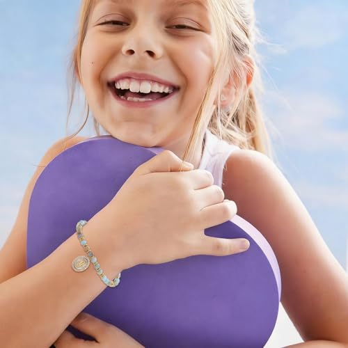 Pulseras de oro de primera comunión y confirmación para niñas 5
