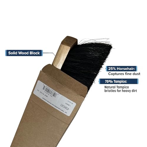 Image of SPARTA Flo-Pac Horsehair-Blend Blend Sweep, Floor Sweep for Cleaning, 24 Inches, Black