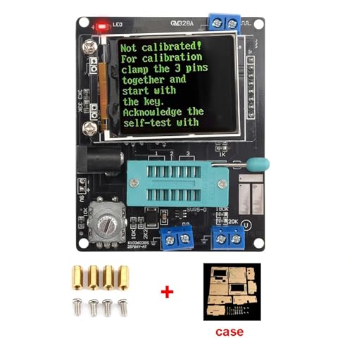 コンデンサテスター ESR LCR 静電容量抵抗計 LCR-T7 LCR-TC1 GM328A トランジスタテスター マルチメーター MOS/PNP/NPN 電気テスター 電気プロジェクト用(GM328A English)