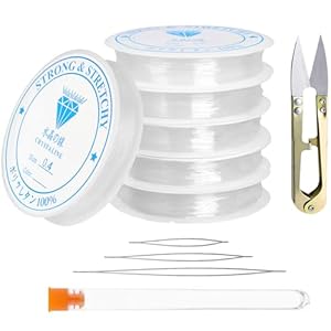 Redamancy 6 Spule Elastisch Schmuckfaden Set