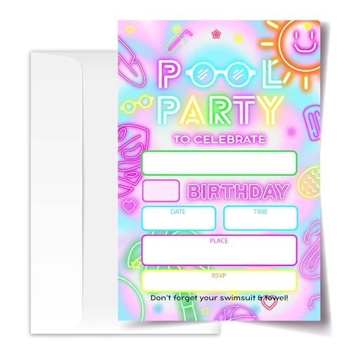Invitation anniversaire piscine pour créer des souvenirs inoubliables entre copains