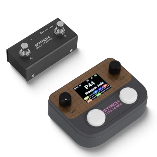 BUILT-IN PRACTICE TOOLS WITH FOOT PEDAL CONTROL: Include un looper stereo da 40 secondi con modalità Auto Rec, 100 pattern di batteria, 99 preset di fabbrica, un display TFT a colori da 2 pollici, una batteria al litio ricaricabile integrata per uso portatile e un pedale esterno incluso per cambio preset e controllo effetti hands-free durante le performance live.
