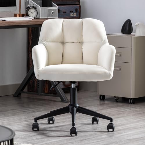 chairus Silla Escritorio de Terciopelo Silla de Oficina Moderna Altura Ajustable, Silla Computadora Ocio con Ruedas para...