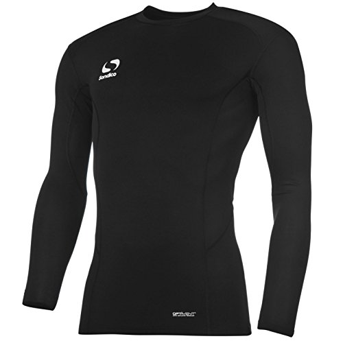 Sondico enfants à manches longues Core Haut couche de base Junior Compression Fit Sports - noir - 11-12 ans