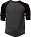 Casual Raglan Mens 3/4 Sleeve TShirt Baseball Cotton Jersey S-3XL (17+ Colors)