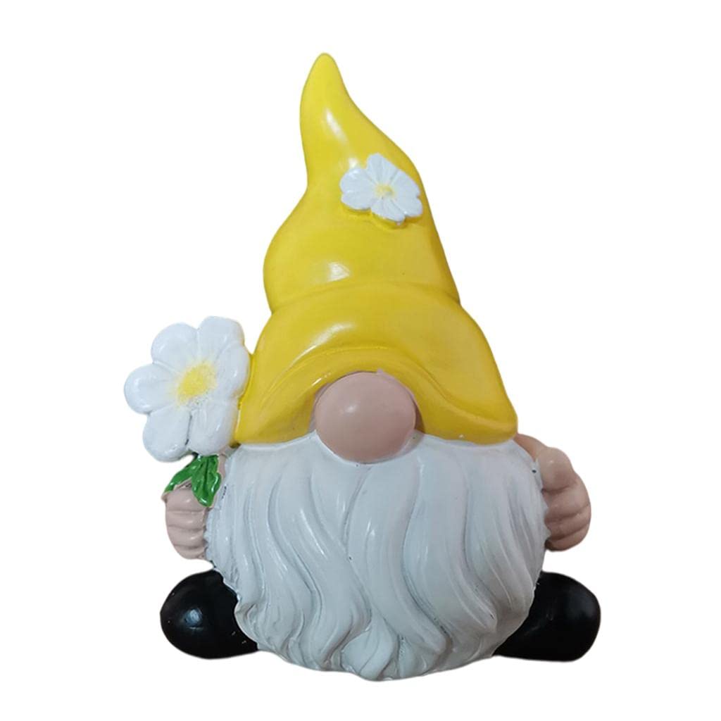 CLUB BOLLYWOOD® Garden Gnome Statue Figurine Weatherproof Entryway Elf Sculpture Yellow|Home & Garden | Yard, Garden & Outdoor Living | Garden D?©cor 1 Piece Gnome Statue Decor-image-49