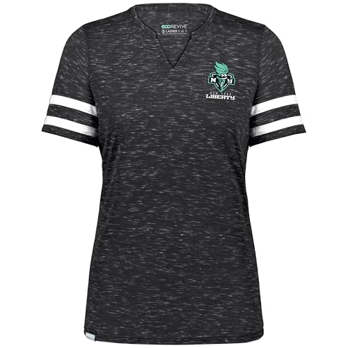 Holloway WNBA New York Liberty Women's Tee - Lightweight Basketball Shirt, Athletic Top for Team Sports & Casual Wear, Multi, Medium