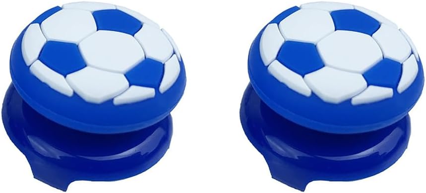 2pcs Controller Football Extender Thumb Grip Stick Joystick Extender Cap for PS5 Controller (Blue)