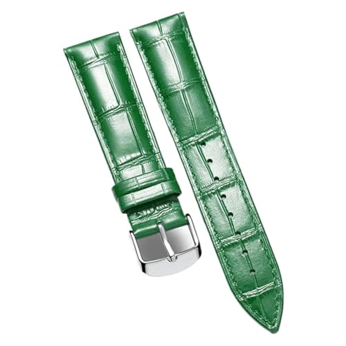 Bracelet de montre rechange en cuir vert yingyingjia parfait pour vos tenues de bureau