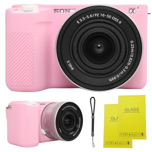 Funda de silicona para cámara Sony ZV-E10 II, rosa miniatura 1
