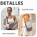 Imagen de YiYunTE Bolso Bandolera Mujer Hombre Bolso Cruzado Pequeño Bolso de Mano Movil Nylon Bandolera Mujer Pequeña Bolsa Crossbody Bag Bolso Riñonera Bolsos Universitarias Half Moon Bag Bolso Gris