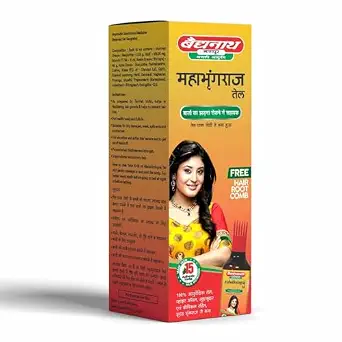Baidyanath Asli Ayurved Mahabhringraj Hair Oil -100 ml | Bhringraj oil for hair, growth |Ayurvedic hair oil with 15 Authentic herbs
