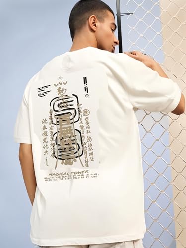 Image of Mack Jonney Oversized | Loose Fit | Half Sleeves 100% Cotton Round Neck Printed T-Shirt for Men-MACK208