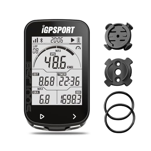 iGPSPORT BSC100S Ciclocomputador GPS, Bluetooth Tela de 2,6 Polegadas IPX7 à Prova d'água 40H de Vida útil da Bateria Computador de Bicicleta Sem Fio