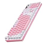 SWOOMEY バックライト付きゲーミングキーボード キー フル 接続 サスペンションキーキャップ採用 耐摩耗性キーキャップ 高強バックプレート搭載 折りたたみ式スタンド付き