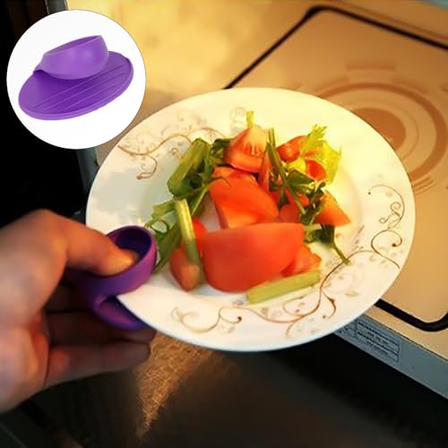Heat Resistant Finger Grips for Kitchen Use Mini Pinch Mitts for Holding Hot Plates Bowls Oven Handles 2PCS Random Color