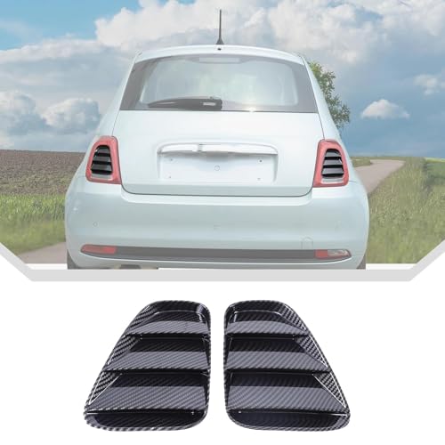 Cubiertas luz trasera coche Fiat Abarth 500 595 695 mate black 3