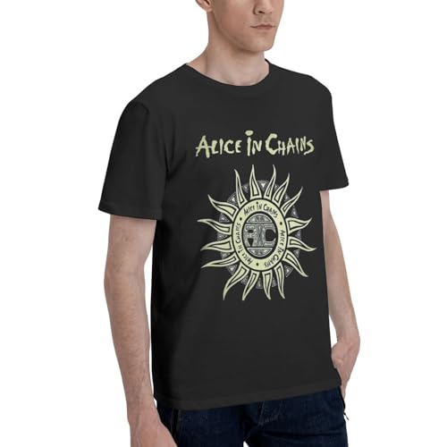 Jewelshub JEWELSHUB-11474 Men'S Alice Music In Chains Band Short Sleeve T-Shirts Novelty Crew Neck T-Shirts Top,Summer Cotton Graphic Tees Costume thumb #1