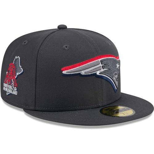 Casquette New Era 59Fifty NFL Patriots Draft 2024 aux finitions brodées