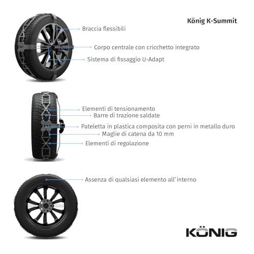KÖNig K-Summit K33 - Catene Da Neve Omologate - 4