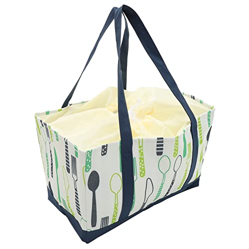 Happyyami Bolsa de aislamiento de boca de viga lancheira lunch bag beach bag lunchbag tote cesta Caja de almuerzo Piscina bolsas de compras reutilizables bolsa de asas más tela oxford